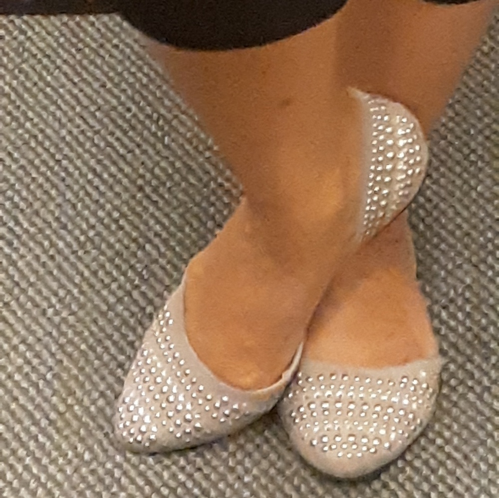 Silver studded Flats